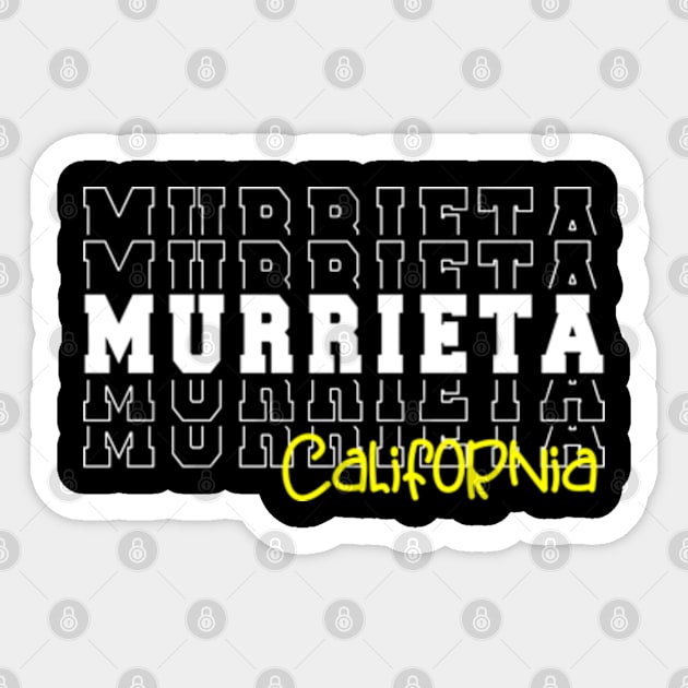 Murrieta city California Murrieta CA Sticker by TeeLogic